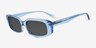 Hart Blue AcetateSunglass Frames from EyeBuyDirect, Angle View