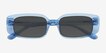Hart Blue AcetateSunglass Frames from EyeBuyDirect, Closed View