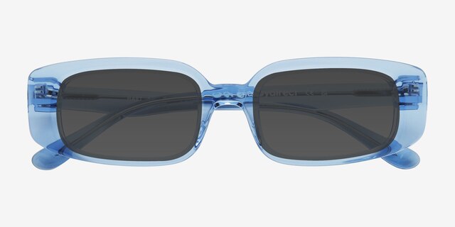 Hart Blue AcetateSunglass Frames from EyeBuyDirect, Closed View