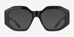 Estate Black AcetateSunglass Frames from EyeBuyDirect, Front View