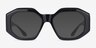 Estate Black AcetateSunglass Frames from EyeBuyDirect, Front View