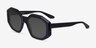 Estate Black AcetateSunglass Frames from EyeBuyDirect, Angle View
