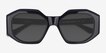 Estate Black AcetateSunglass Frames from EyeBuyDirect, Closed View