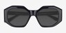 Estate Black AcetateSunglass Frames from EyeBuyDirect, Closed View