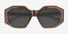 Estate Brown AcetateSunglass Frames from EyeBuyDirect, Closed View