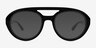Elysian Black AcetateSunglass Frames from EyeBuyDirect, Front View