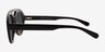 Elysian Black AcetateSunglass Frames from EyeBuyDirect, Side View