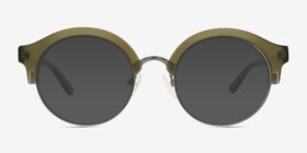 Nebula Vert Acétate Soleil de Lunette de vue d'EyeBuyDirect, Vue de Face