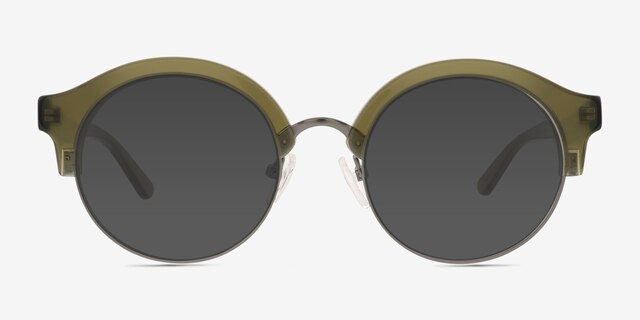 Nebula Green AcetateSunglass Frames from EyeBuyDirect, Front View