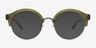 Nebula Green AcetateSunglass Frames from EyeBuyDirect, Front View