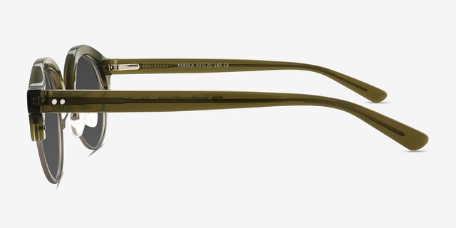 Nebula Green AcetateSunglass Frames from EyeBuyDirect, Side View