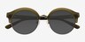 Nebula Green AcetateSunglass Frames from EyeBuyDirect, Closed View