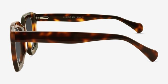 Celestia Écailles AcétateSoleil de Lunette de vue d'EyeBuyDirect, Vue de Côté