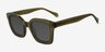 Celestia Green AcetateSunglass Frames from EyeBuyDirect, Angle View