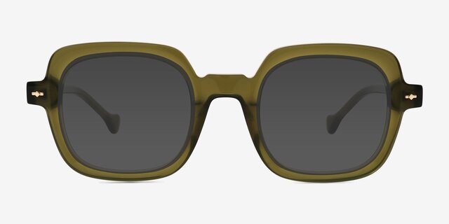 Pemberton Green AcetateSunglass Frames from EyeBuyDirect, Front View