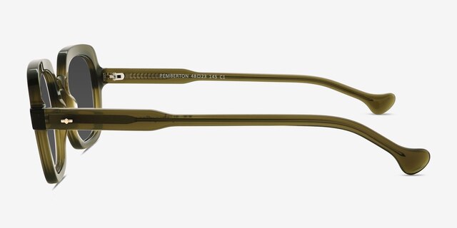 Pemberton Green AcetateSunglass Frames from EyeBuyDirect, Side View