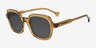 Pemberton Brun AcétateSoleil de Lunette de vue d'EyeBuyDirect, Vue d'Angle