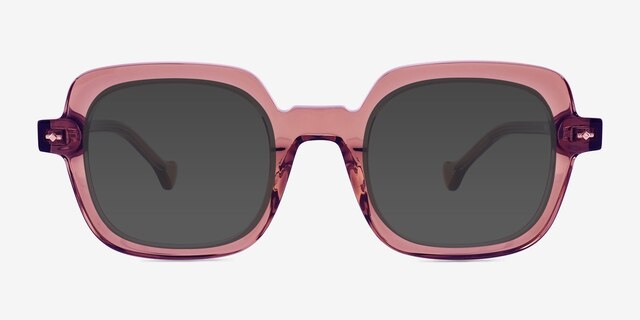 Pemberton Pink AcetateSunglass Frames from EyeBuyDirect, Front View