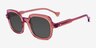 Pemberton Pink AcetateSunglass Frames from EyeBuyDirect, Angle View