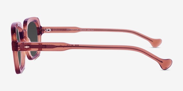 Pemberton Pink AcetateSunglass Frames from EyeBuyDirect, Side View