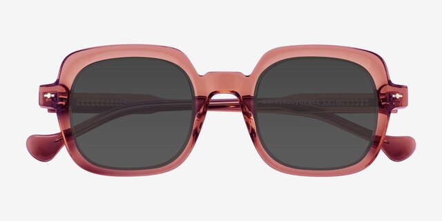 Pemberton Pink AcetateSunglass Frames from EyeBuyDirect, Closed View