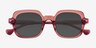 Pemberton Pink AcetateSunglass Frames from EyeBuyDirect, Closed View