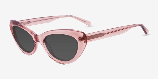 Everstone Rose AcétateSoleil de Lunette de vue d'EyeBuyDirect, Vue d'Angle