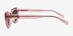 Everstone Pink Alternative MaterialsSunglass Frames from EyeBuyDirect, Side View