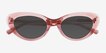 Everstone Pink Alternative MaterialsSunglass Frames from EyeBuyDirect, Closed View