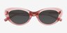 Everstone Rose AcétateSoleil de Lunette de vue d'EyeBuyDirect, Vue Rapprochée