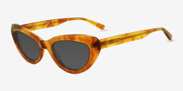 Everstone Tortoise AcetateSunglass Frames from EyeBuyDirect, Angle View