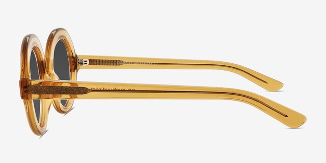 Blakesley Yellow AcetateSunglass Frames from EyeBuyDirect, Side View