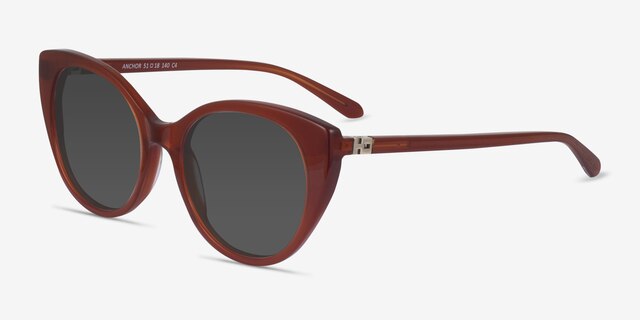 Anchor Orange AcetateSunglass Frames from EyeBuyDirect, Angle View