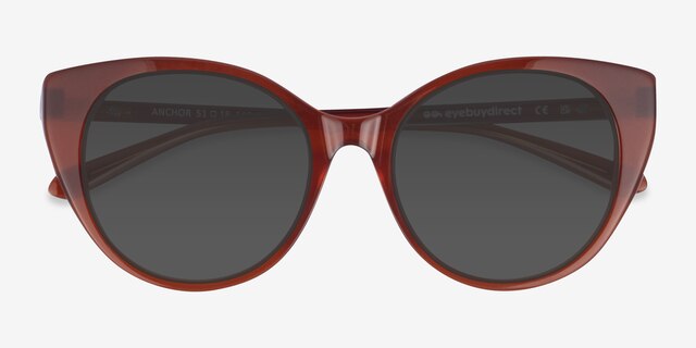 Anchor Orange AcetateSunglass Frames from EyeBuyDirect, Closed View