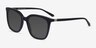 Blissful Black AcetateSunglass Frames from EyeBuyDirect, Angle View