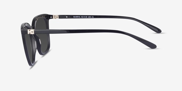 Blissful Black AcetateSunglass Frames from EyeBuyDirect, Side View