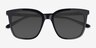 Blissful Black AcetateSunglass Frames from EyeBuyDirect, Closed View
