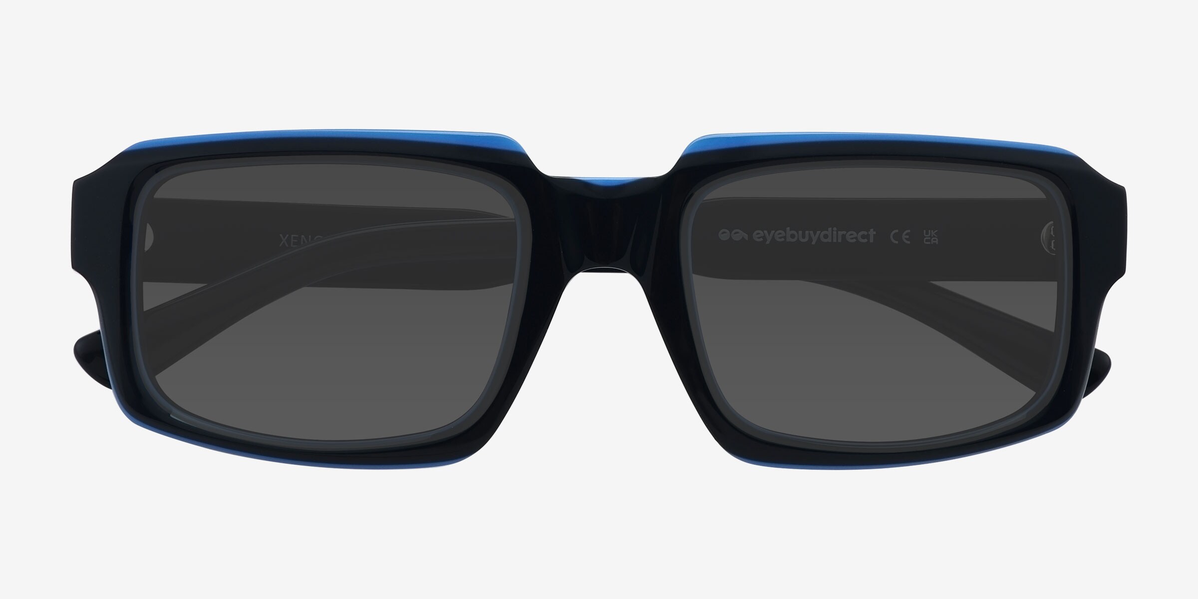 Xenon - Rectangle Navy Frame Sunglasses For Men | Eyebuydirect