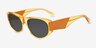 Solin Jaune AcétateSoleil de Lunette de vue d'EyeBuyDirect, Vue d'Angle