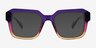 Fenix Purple Brown AcétateSoleil de Lunette de vue d'EyeBuyDirect, Vue de Face