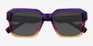 Fenix Purple Brown AcetateSunglass Frames from EyeBuyDirect, Closed View