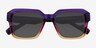 Fenix Purple Brown AcétateSoleil de Lunette de vue d'EyeBuyDirect, Vue Rapprochée