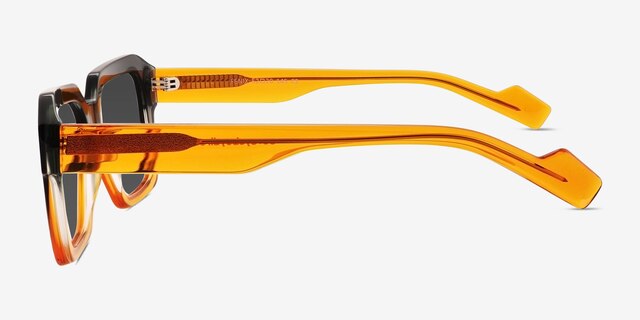 Fenix Gray Orange AcétateSoleil de Lunette de vue d'EyeBuyDirect, Vue de Côté