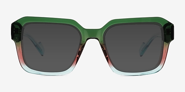 Fenix Green Blue AcétateSoleil de Lunette de vue d'EyeBuyDirect, Vue de Face