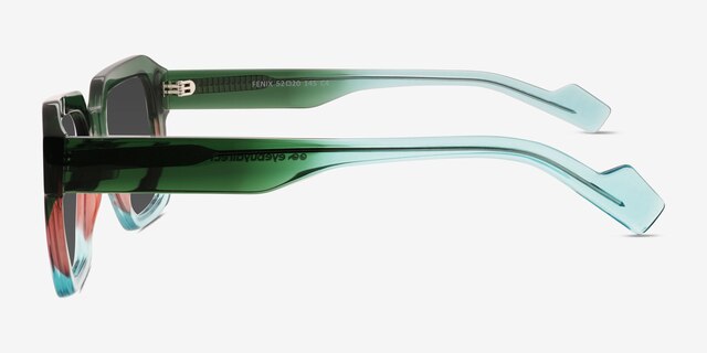Fenix Green Blue AcétateSoleil de Lunette de vue d'EyeBuyDirect, Vue de Côté