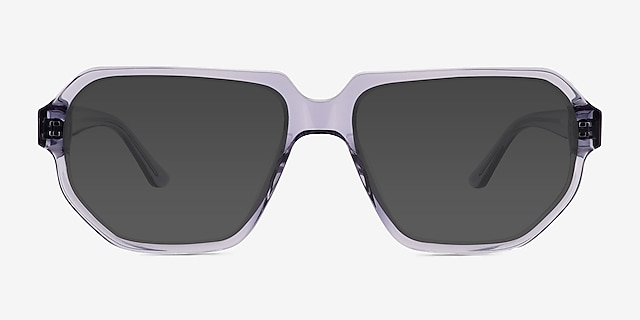 Giorgio Violet AcétateSoleil de Lunette de vue d'EyeBuyDirect, Vue de Face