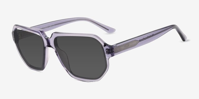 Giorgio Violet AcétateSoleil de Lunette de vue d'EyeBuyDirect, Vue d'Angle