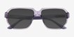 Giorgio Purple AcetateSunglass Frames from EyeBuyDirect, Closed View