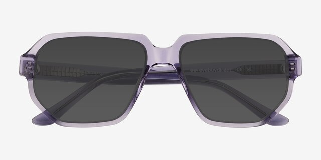 Giorgio Violet AcétateSoleil de Lunette de vue d'EyeBuyDirect, Vue Rapprochée