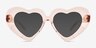 Tenderheart Pink AcetateSunglass Frames from EyeBuyDirect, Front View